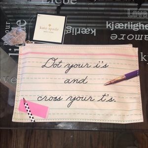 NWT Kate Spade Pencil Pouch